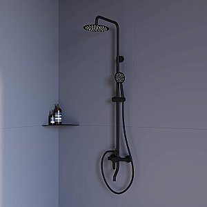 Душевая система RGW Shower Panels SP-24-B Черный купить в интернет-магазине сантехники Sanbest