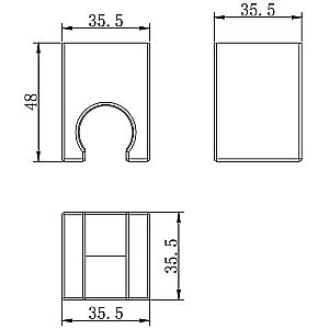 Держатель ручного душа Aquatek AQ2400CR хром купить в интернет-магазине сантехники Sanbest