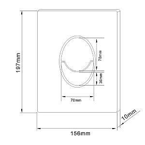 Кнопка для инсталляции Abber AC0125MW никель купить в интернет-магазине сантехники Sanbest