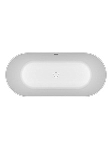 Ванна из искусственного камня BELBAGNO BB-BOHEME-170-75-55-SSB solid surface, белая купить в интернет-магазине Sanbest