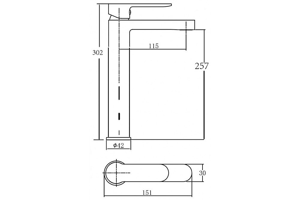 Смеситель для раковины Aquanet Passion AF300-11С купить в интернет-магазине сантехники Sanbest