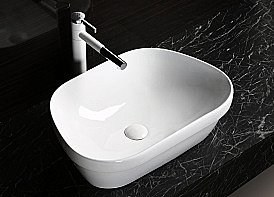 Раковина накладная CeruttiSpa 57 CR0023 белая купить в интернет-магазине Sanbest