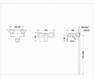 Смеситель для душа BRAVAT Real F9121179CP-01 купить в интернет-магазине сантехники Sanbest