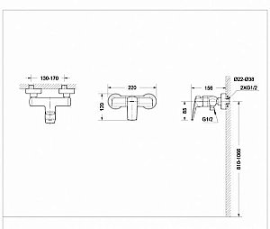 Смеситель для душа BRAVAT Real F9121179CP-01 купить в интернет-магазине сантехники Sanbest