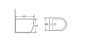 Биде напольное WeltWasser MERZBACH SK003 MT-BL черное матовое купить в интернет-магазине Sanbest