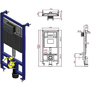 Инсталляция для унитаза Allen Brau Project Color 9.1PR10.20 купить в интернет-магазине сантехники Sanbest