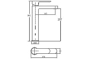 Смеситель для раковины Aquanet Passion AF300-11С купить в интернет-магазине сантехники Sanbest