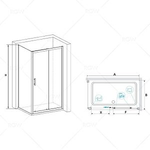 Душевой уголок RGW Passage PA-145 80x100 купить в интернет-магазине Sanbest