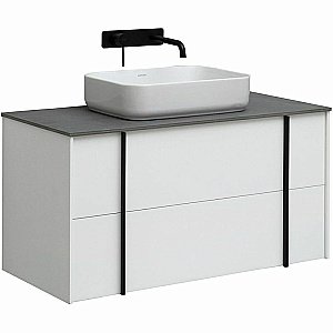 Тумба с раковиной Allen Brau Reality 100 1.32007.WM белый матовый для ванной в интернет-магазине Sanbest