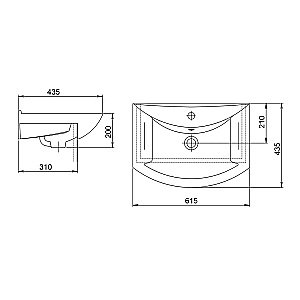 Мебель для ванной Grossman ЭКО 60 106051-2 с зеркалом, белый для ванной в интернет-магазине Sanbest