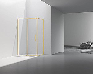Душевой уголок Vincea Slim VSR-4SLP9012CLG 120х90 стекло прозрачное/профиль золото брашированное купить в интернет-магазине Sanbest