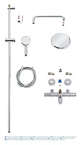Душевая система Grohe New Tempesta Cosmopolitan System 26223001 купить в интернет-магазине сантехники Sanbest