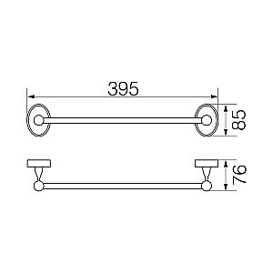 Полотенцедержатель Veragio Bonjour VR.BNR-7820.CR купить в интернет-магазине сантехники Sanbest