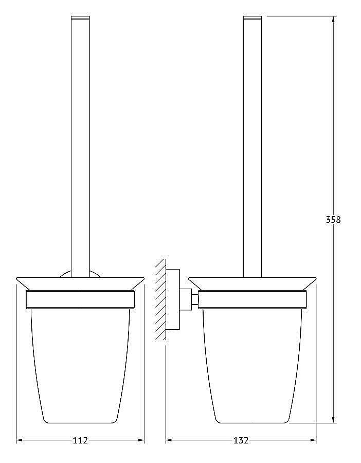 Ершик настенный ARTWELLE Harmonie HAR 052 купить в интернет-магазине сантехники Sanbest