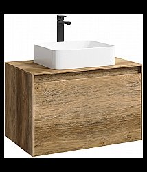 Тумба с раковиной Aqwella Mobi 80 дуб балтийский для ванной в интернет-магазине Sanbest