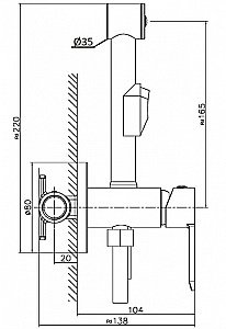 Гигиенический душ Agger Gorgeous A0270000 купить в интернет-магазине сантехники Sanbest