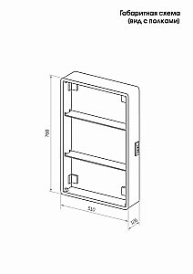 Зеркальный шкаф Taliente Cbled TA-CBled-EL5580 55 купить в интернет-магазине сантехники Sanbest