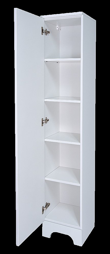 Пенал напольный Misty Лейла 35 П-Лей0501-01 белый для ванной в интернет-магазине сантехники Sanbest