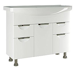 Тумба под раковину MIXLINE Этьен 542411 105 белая купить в интернет-магазине сантехники Sanbest