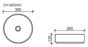 Раковина накладная Ceramica Nova Element CN6022MC капучино матовый купить в интернет-магазине Sanbest