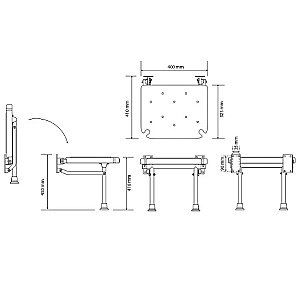 Сидeнье для душа Bemeta Help 353125033 белое купить в интернет-магазине сантехники Sanbest