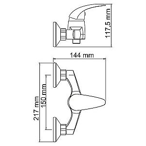 Смеситель для душа WasserKRAFT Isen 2602 купить в интернет-магазине сантехники Sanbest