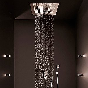 Верхний душ Bossini Dream Cube H38459.073 черный купить в интернет-магазине сантехники Sanbest