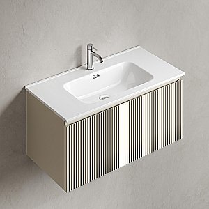 Тумба с раковиной Sancos Snob R 1.0 SNR1.090CE/CN7002 Beige Soft для ванной в интернет-магазине Sanbest