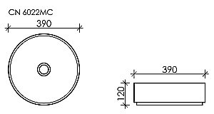 Раковина накладная Ceramica Nova Element CN6022MC капучино матовый купить в интернет-магазине Sanbest