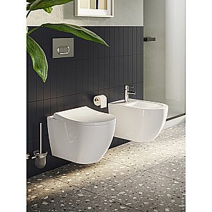 Унитаз Vitra Mia Round 9873B003-7201 безободковый с инсталляцией, с крышкой микролифт купить в интернет-магазине Sanbest