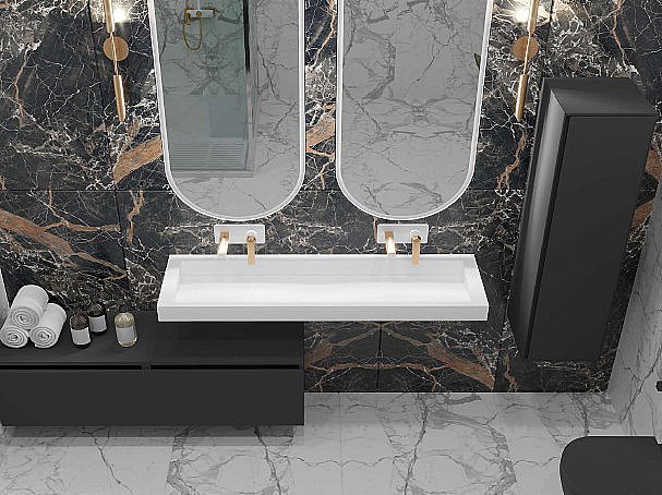 Раковина-моноблок Armadi Art Flat 859-140 белая купить в интернет-магазине Sanbest