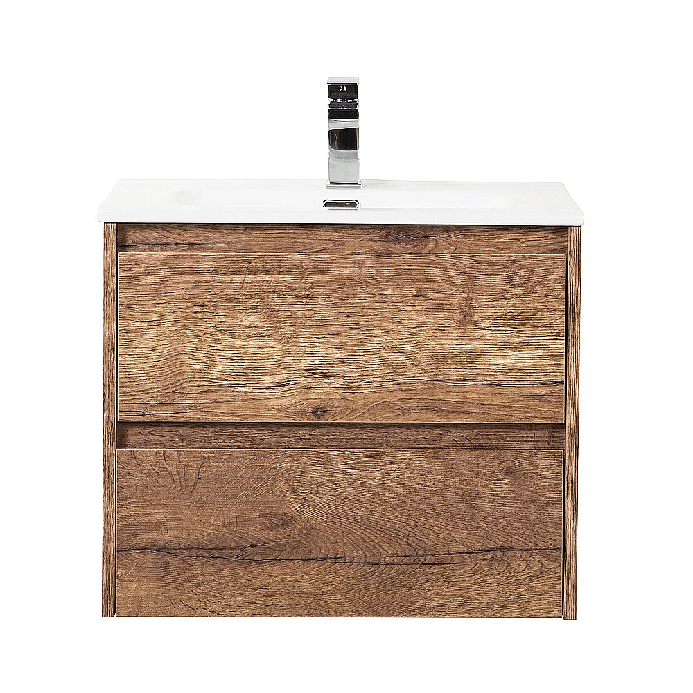 Тумба с раковиной BelBagno KRAFT 60 2C-SO/BB600ETL Rovere Tabacco для ванной в интернет-магазине Sanbest