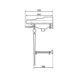 Консоль с раковиной Caprigo Concol 7064/73 Золото для ванной в интернет-магазине сантехники Sanbest