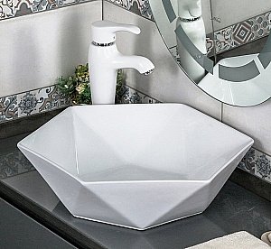 Раковина Melana A482A A482A-803 белая купить в интернет-магазине Sanbest