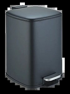 Ведро для мусора WeltWasser Berg 10000013424 черное матовое купить в интернет-магазине сантехники Sanbest