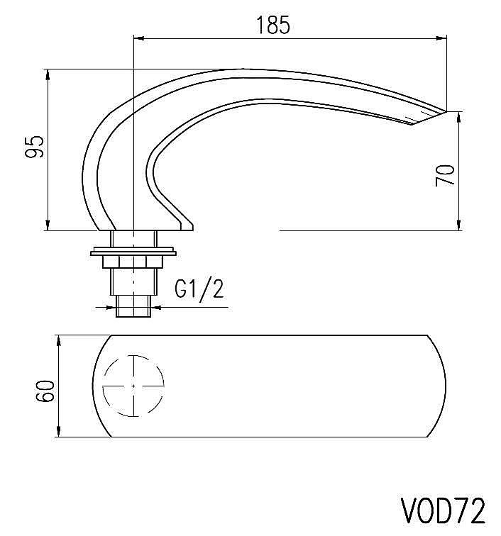 Излив водопад на ванну Rav-Slezak VOD7201 хром купить в интернет-магазине сантехники Sanbest