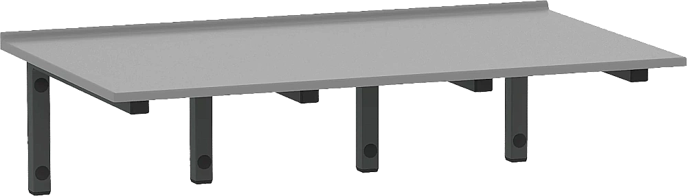 Столешница Good Door 80 г-образный кронштейн, серая матовая для ванной в интернет-магазине сантехники Sanbest