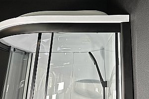 Душевая кабина Royal Bath RB90HK1-T-BL Practic 90х90 стекло прозрачное/профиль черный купить в интернет-магазине Sanbest