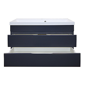 Тумба с раковиной Azario Эстима 100/2 CS00094586 графит для ванной в интернет-магазине Sanbest