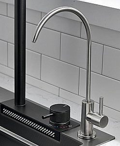 Кухонная мойка Esbano Сascade ESMKCASC темная сталь купить в интернет-магазине сантехники Sanbest