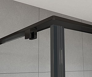 Душевой уголок Vincea Arno VSR-1A9012CLB 90x120 стекло прозрачное/профиль черный купить в интернет-магазине Sanbest