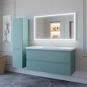 Тумба с раковиной Caprigo Forte 120 два ящика, цвет на выбор для ванной в интернет-магазине Sanbest