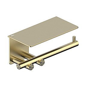 Держатель туалетной бумаги Abber Osten 316 AA1830BG брашированное золото купить в интернет-магазине сантехники Sanbest