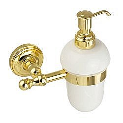 Диспенсер Migliore Mirella 17315 белая керамика/золото купить в интернет-магазине сантехники Sanbest