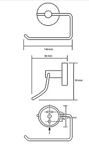 Держатель для туалетной бумаги Bemeta Graphit 156112042 антрацит матовый купить в интернет-магазине сантехники Sanbest