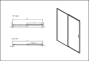 Душевой уголок Allen Brau Priority 150x80 3.32045.MG/3.32055.MG стекло прозрачное/профиль брашированный графит купить в интернет-магазине Sanbest