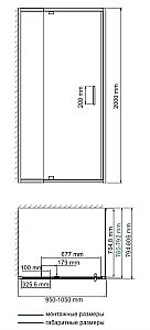 Душевой уголок WasserKRAFT Berkel 48P17 100x80 купить в интернет-магазине Sanbest