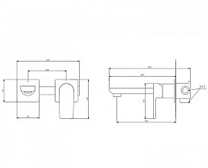 Смеситель для раковины ABBER Weiss Insel AF8082B купить в интернет-магазине сантехники Sanbest