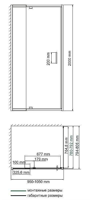 Душевой уголок WasserKRAFT Berkel 48P17 100x80 купить в интернет-магазине Sanbest