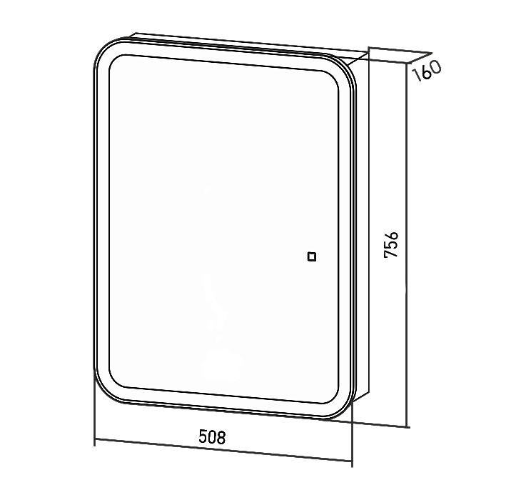 Зеркальный шкаф Azario Фиджи flip 50х75 LED-00002471 белый купить в интернет-магазине сантехники Sanbest